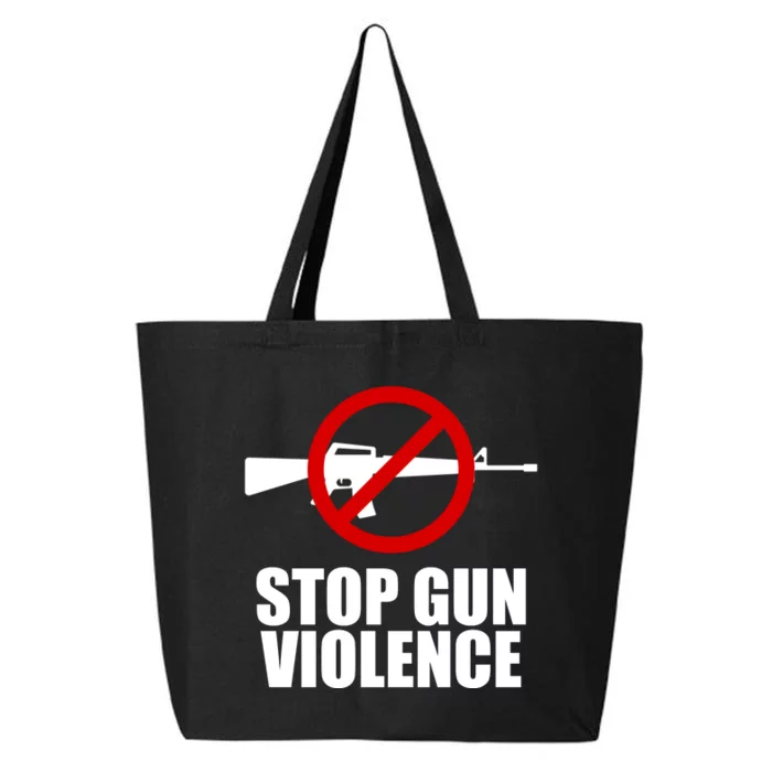 Stop Gun Violence Anti Guns 25L Jumbo Tote