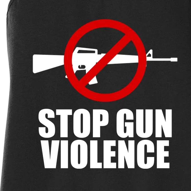 Stop Gun Violence Anti Guns Women's Racerback Tank