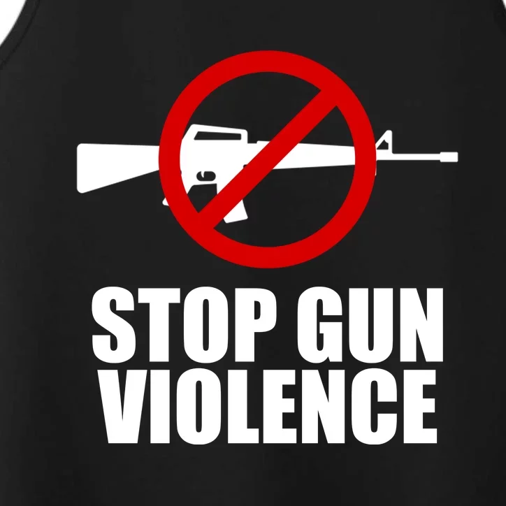 Stop Gun Violence Anti Guns Performance Tank