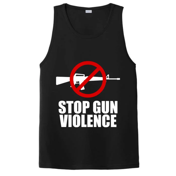 Stop Gun Violence Anti Guns Performance Tank