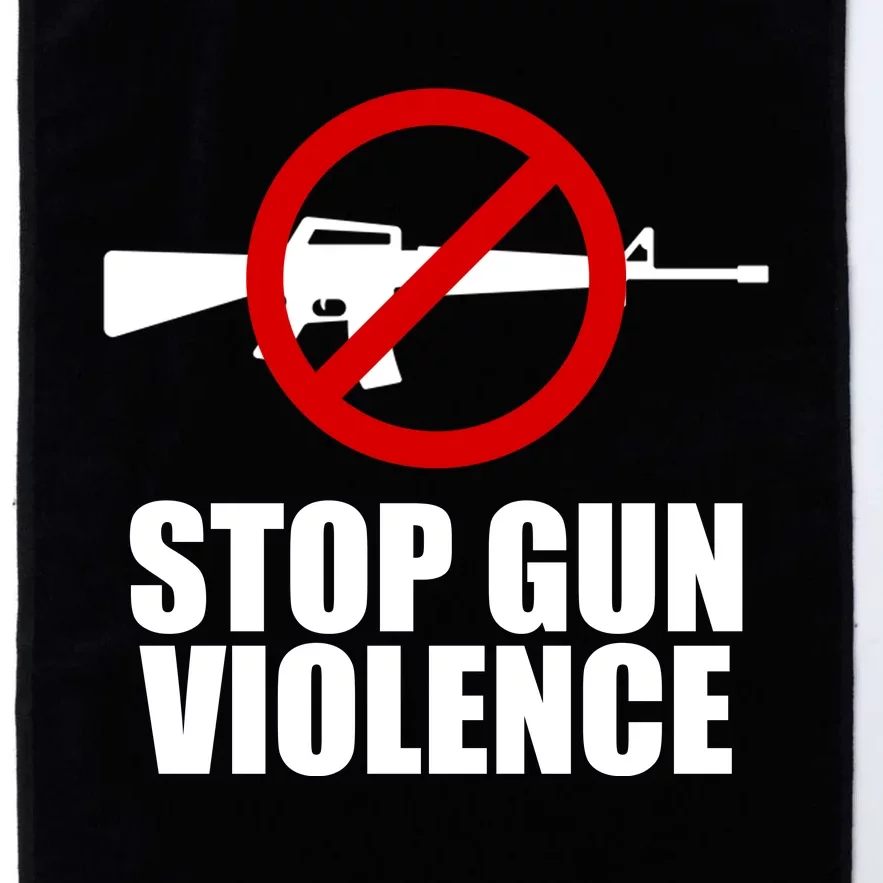 Stop Gun Violence Anti Guns Platinum Collection Golf Towel