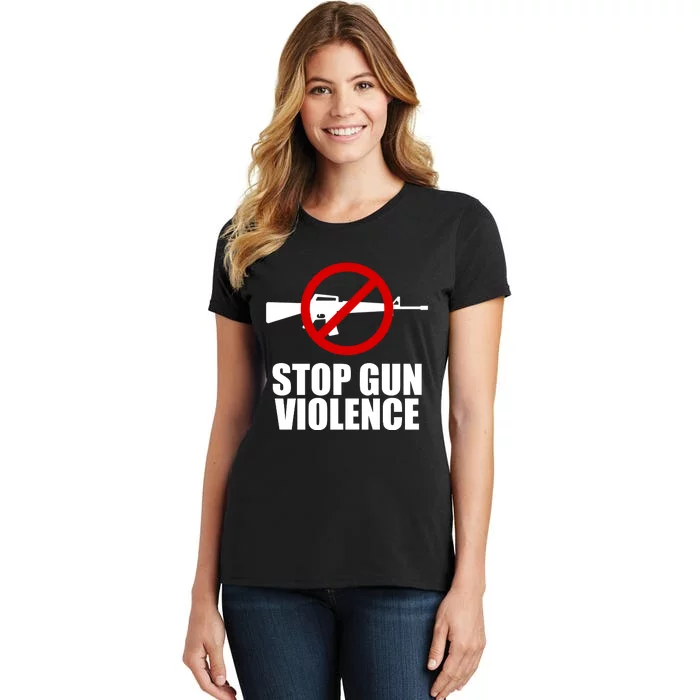 Stop Gun Violence Anti Guns Women's T-Shirt