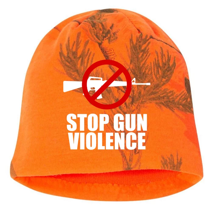 Stop Gun Violence Anti Guns Kati - Camo Knit Beanie