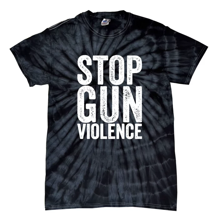 Stop Gun Violence Vintage Tie-Dye T-Shirt