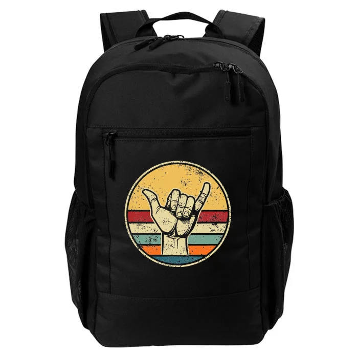 Shaka Good Vibes Hang Loose Surfing Beach Apparel Design Daily Commute Backpack