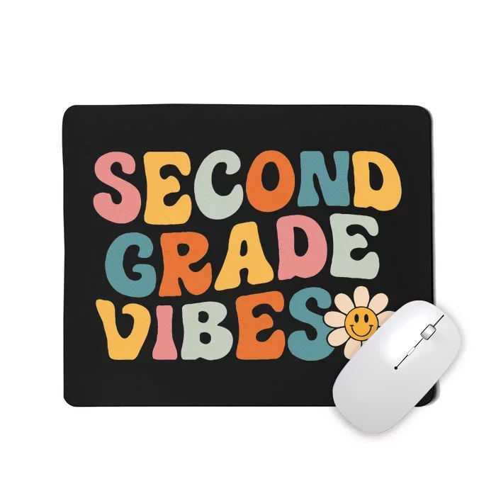 Second Grade Vibes 2nd Grade Team Retro 1st Day Of School Mousepad