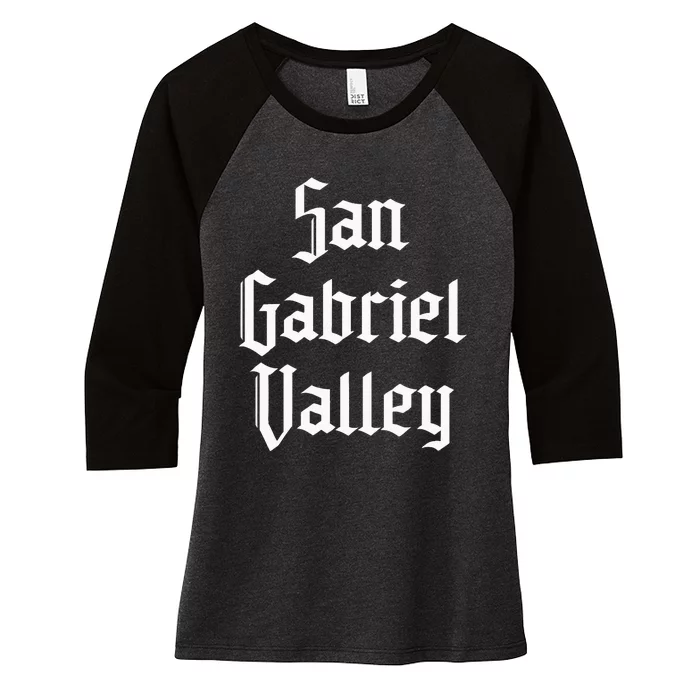 San Gabriel Valley Sgv 626 Area Code San Gabriel Valley Women's Tri-Blend 3/4-Sleeve Raglan Shirt