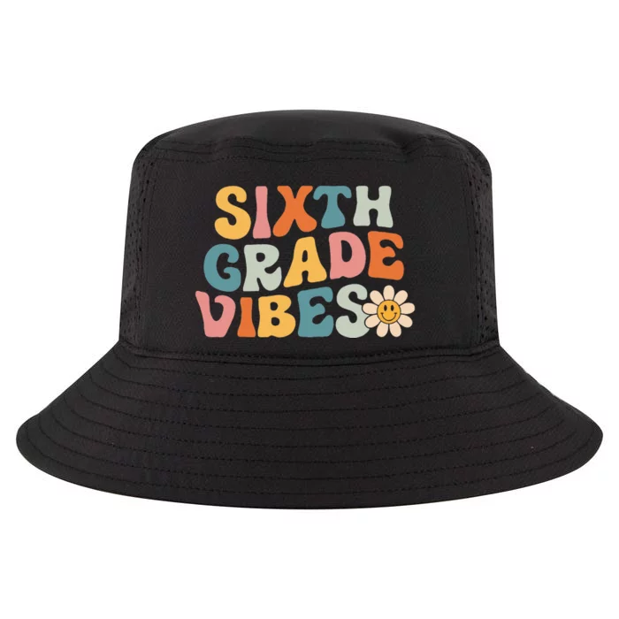 Sixth Grade Vibes 6th Grade Team Retro 1st Day Of School Cool Comfort Performance Bucket Hat