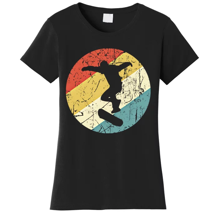 Skateboarding Gift Vintage Retro Skateboarder Gift Women's T-Shirt