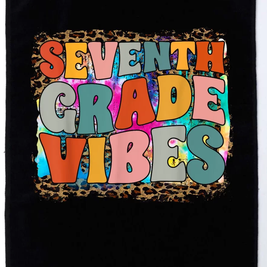 Seventh Grade Vibes 7th Grade Team Retro 1st Day Of School Platinum Collection Golf Towel