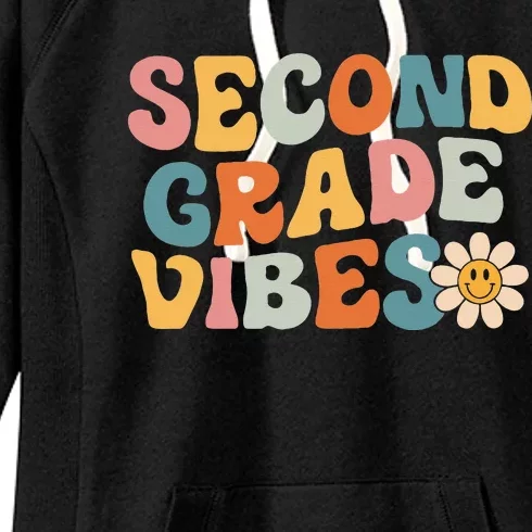 Second Grade Vibes 2nd Grade Team Retro 1st Day Of School Women's Fleece Hoodie