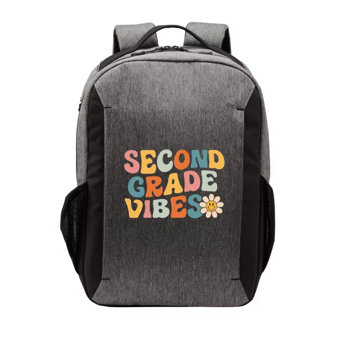 Second Grade Vibes 2nd Grade Team Retro 1st Day Of School Vector Backpack