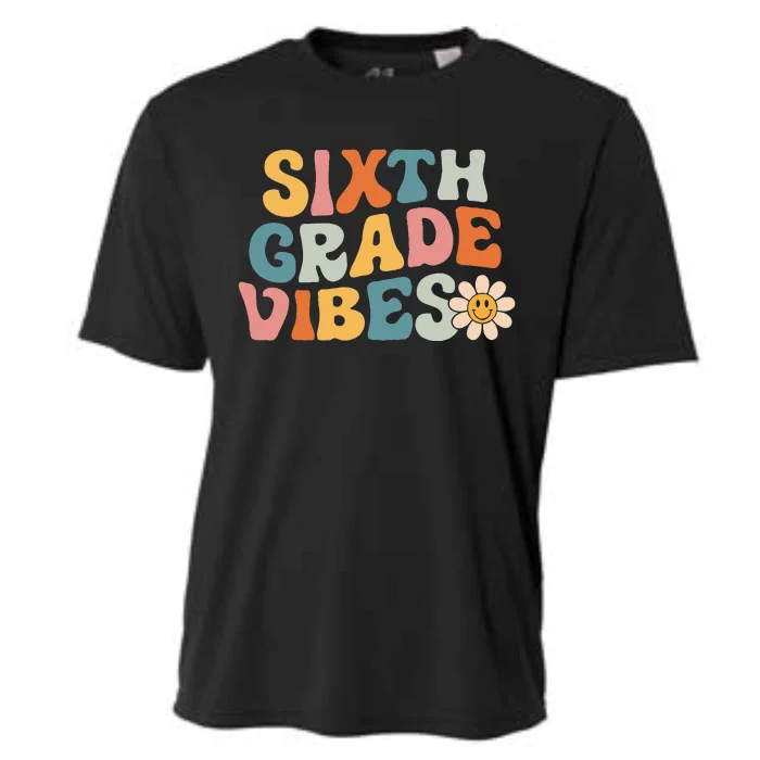 Sixth Grade Vibes 6th Grade Team Retro 1st Day Of School Cooling Performance Crew T-Shirt