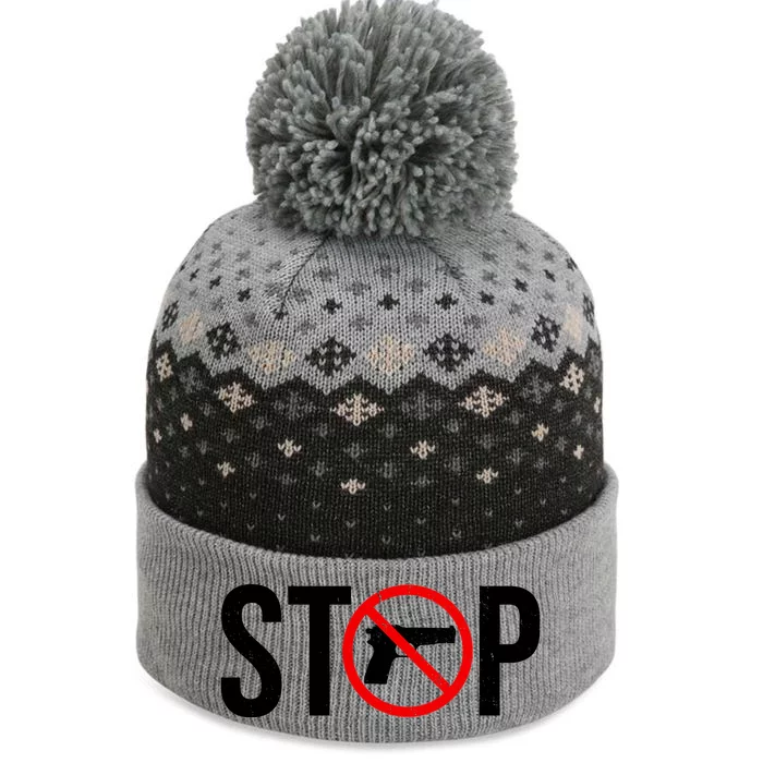 Stop Gun Violence Anti Guns The Baniff Cuffed Pom Beanie