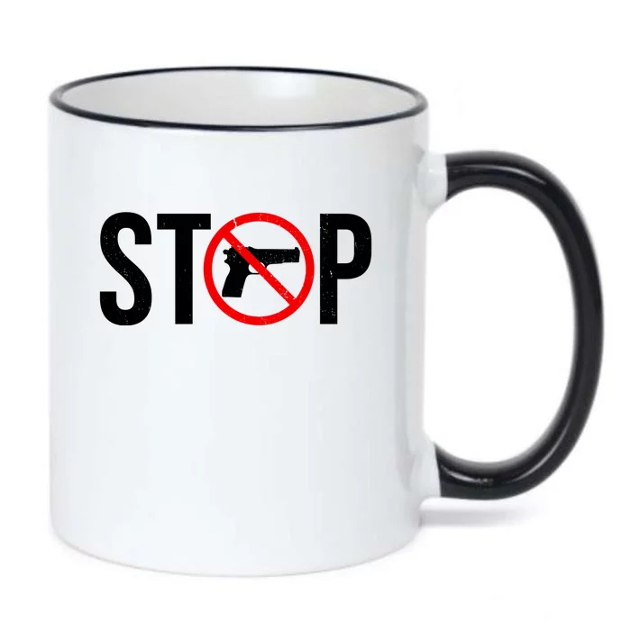 Stop Gun Violence Anti Guns Black Color Changing Mug