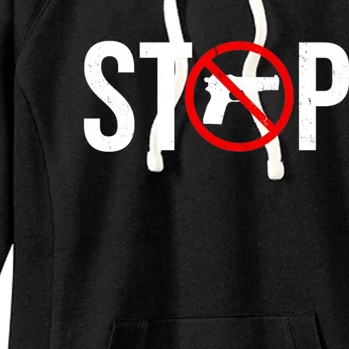 Stop Gun Violence Anti Guns Women's Fleece Hoodie