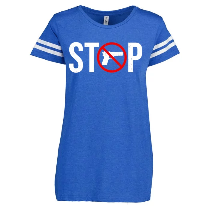 Stop Gun Violence Anti Guns Enza Ladies Jersey Football T-Shirt