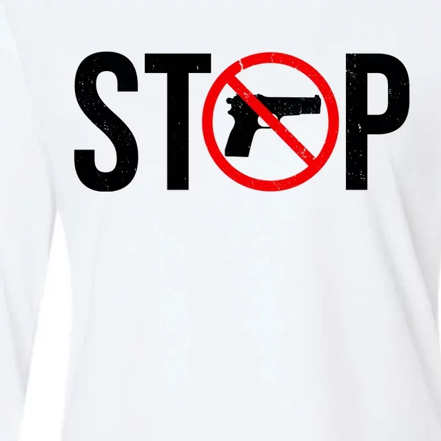 Stop Gun Violence Anti Guns Womens Cotton Relaxed Long Sleeve T-Shirt