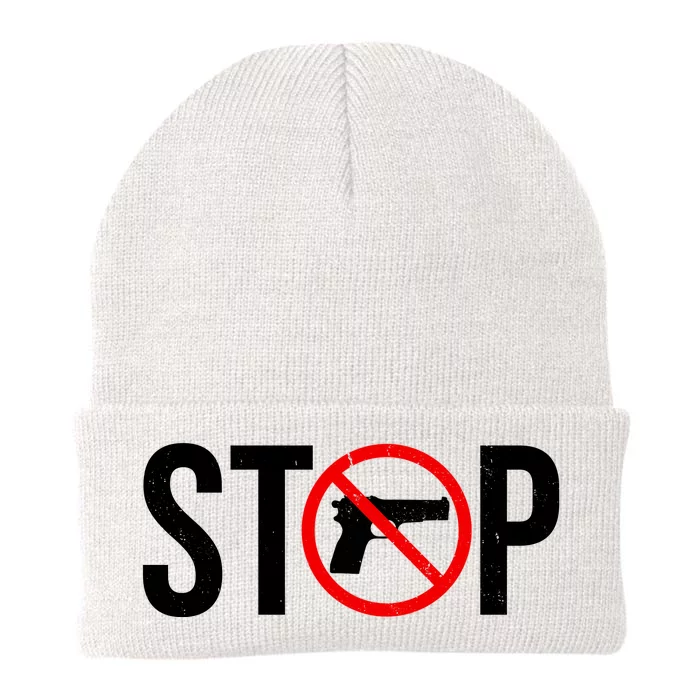 Stop Gun Violence Anti Guns Knit Cap Winter Beanie