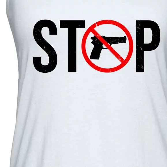 Stop Gun Violence Anti Guns Ladies Essential Flowy Tank