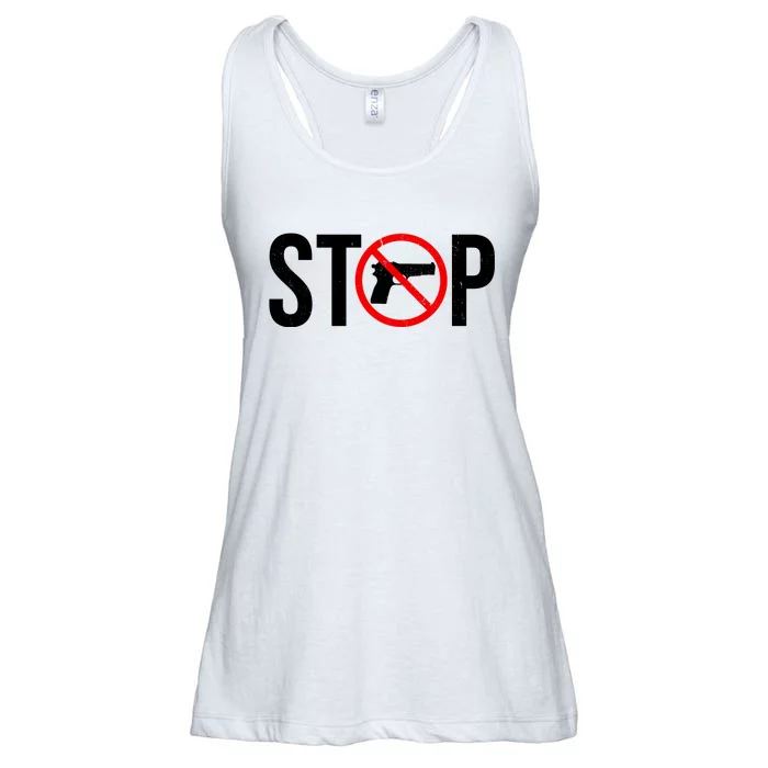 Stop Gun Violence Anti Guns Ladies Essential Flowy Tank