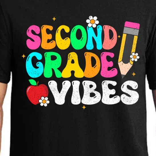 Second Grade Vibes 2Nd Grade Back To School Teacher Gift Pajama Set