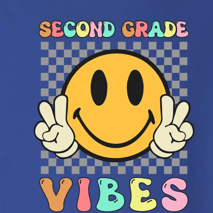 Second Grade Vibes 2Nd Grade Teacher Student Funny Groovy Meaningful Gift Toddler Long Sleeve Shirt