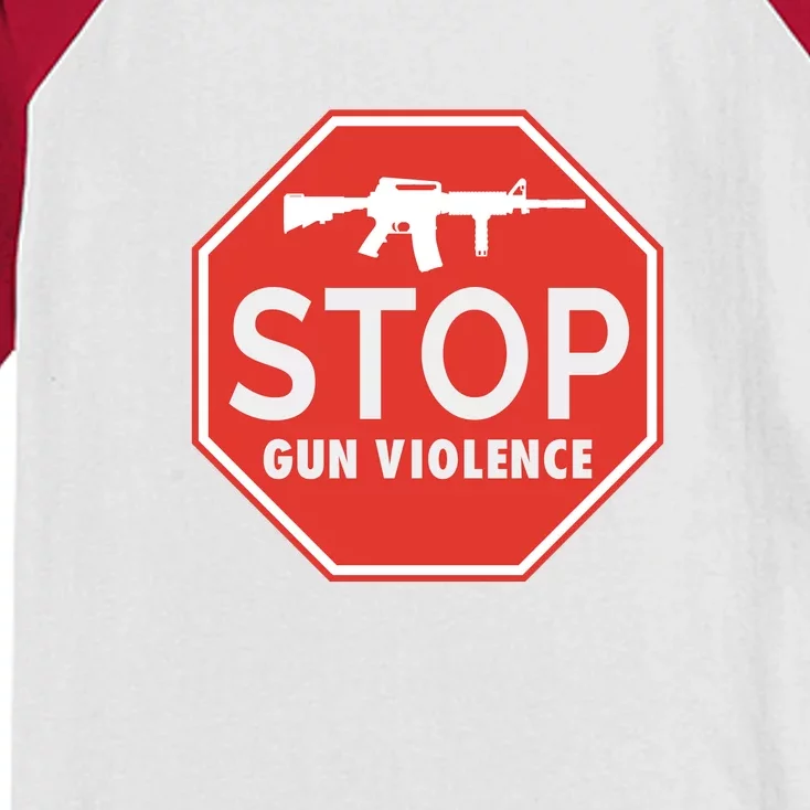 Stop Gun Violence | End Gun Violence Kids Colorblock Raglan Jersey