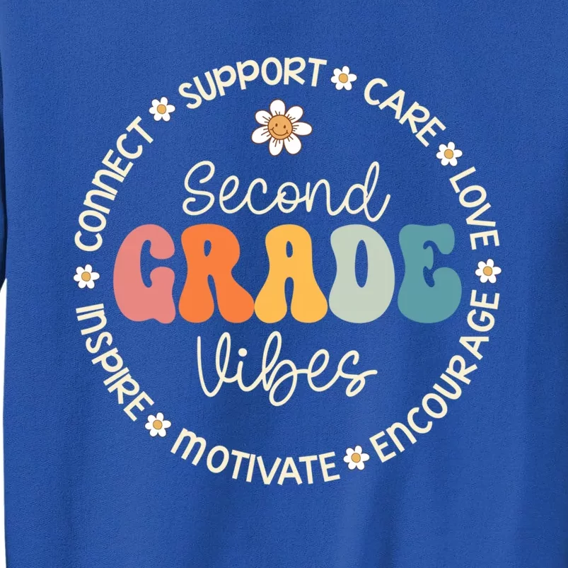 Second Grade Vibes Appreciation Week Back To School Cool Gift Tall Sweatshirt