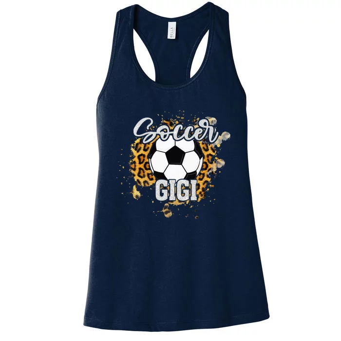 Soccer Gigi Vintage Soccer Family Matching Women's Racerback Tank