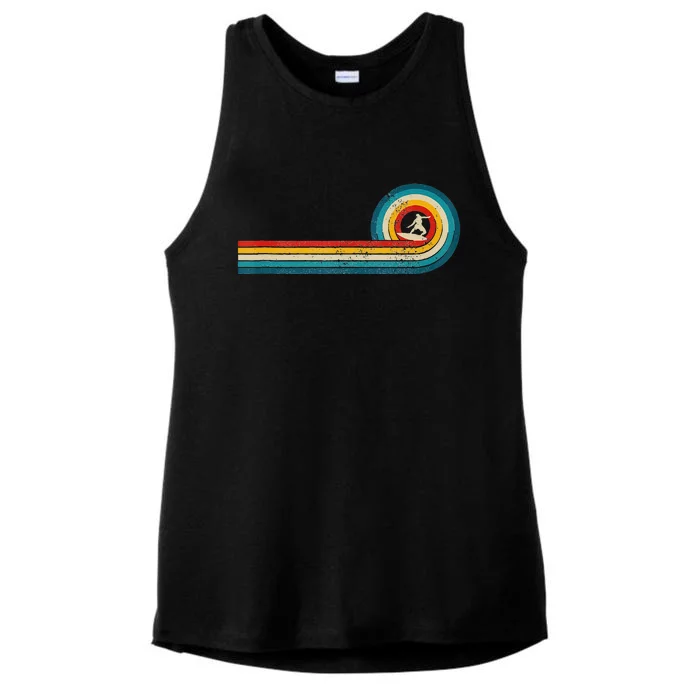 Surfer Gift Vintage Wave Retro Surfing Surf Beach Ladies Tri-Blend Wicking Tank