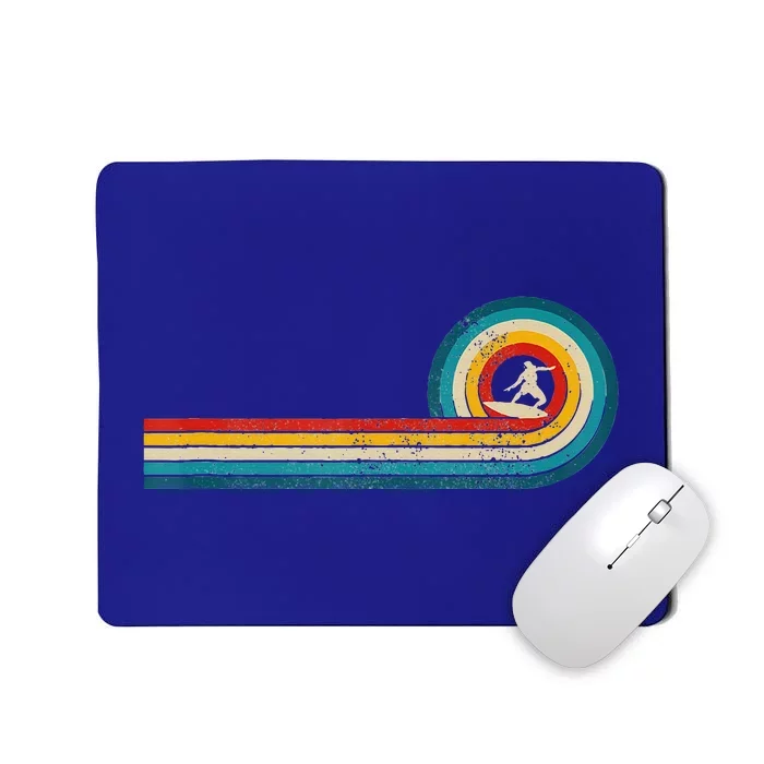 Surfer Gift Vintage Wave Retro Surfing Surf Beach Mousepad