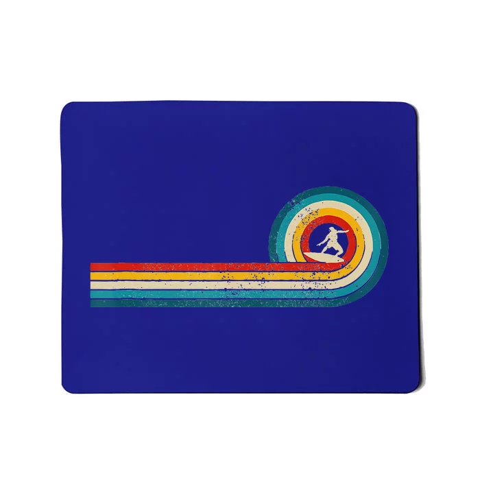 Surfer Gift Vintage Wave Retro Surfing Surf Beach Mousepad