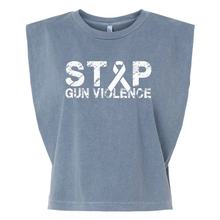 Stop Gun Violence Gun Control Enough Is Enough Garment-Dyed Women's Muscle Tee