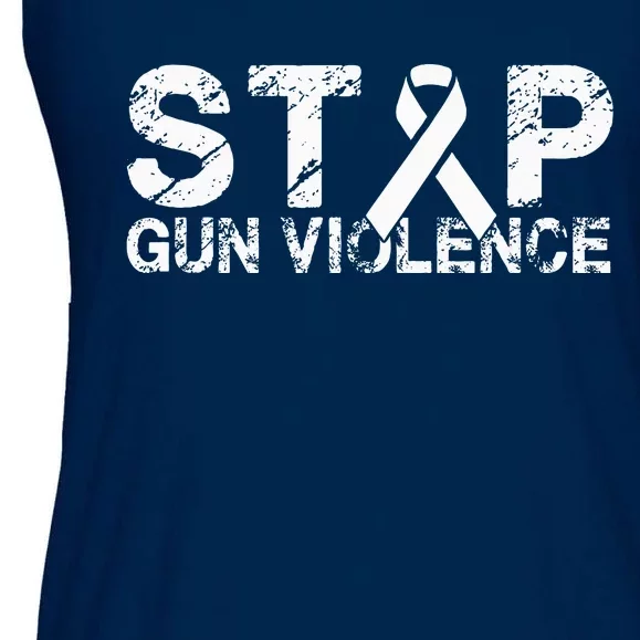 Stop Gun Violence Gun Control Enough Is Enough Ladies Essential Flowy Tank