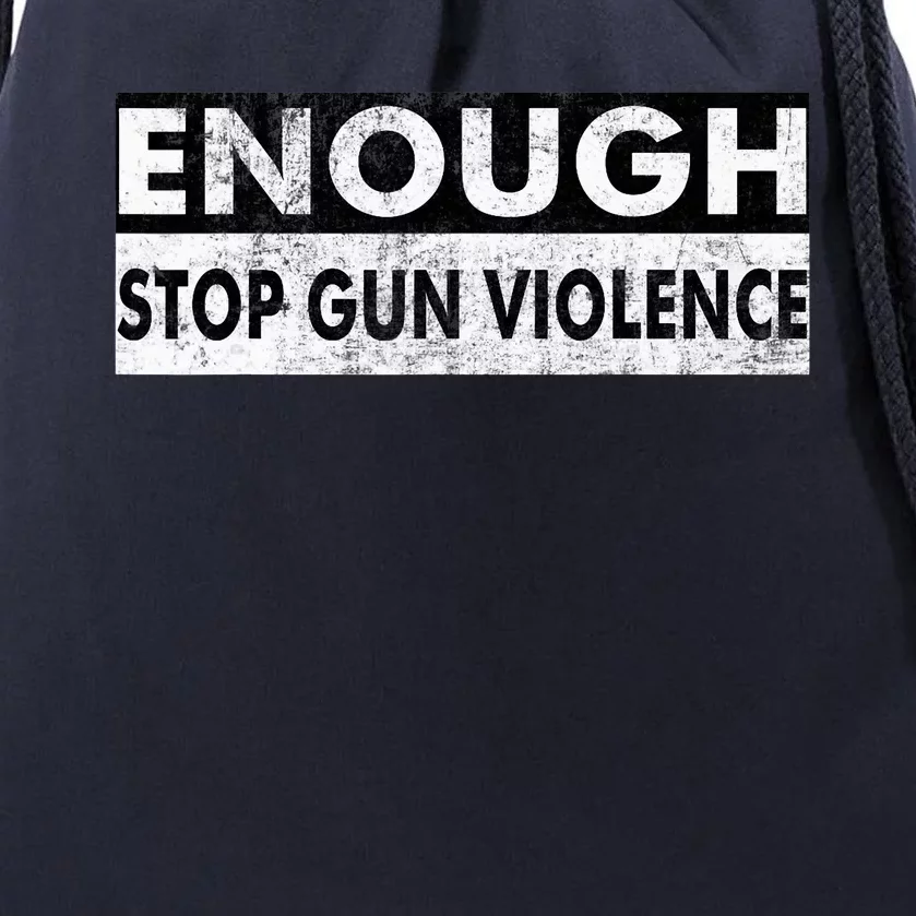 Stop Gun Violence Orange Drawstring Bag