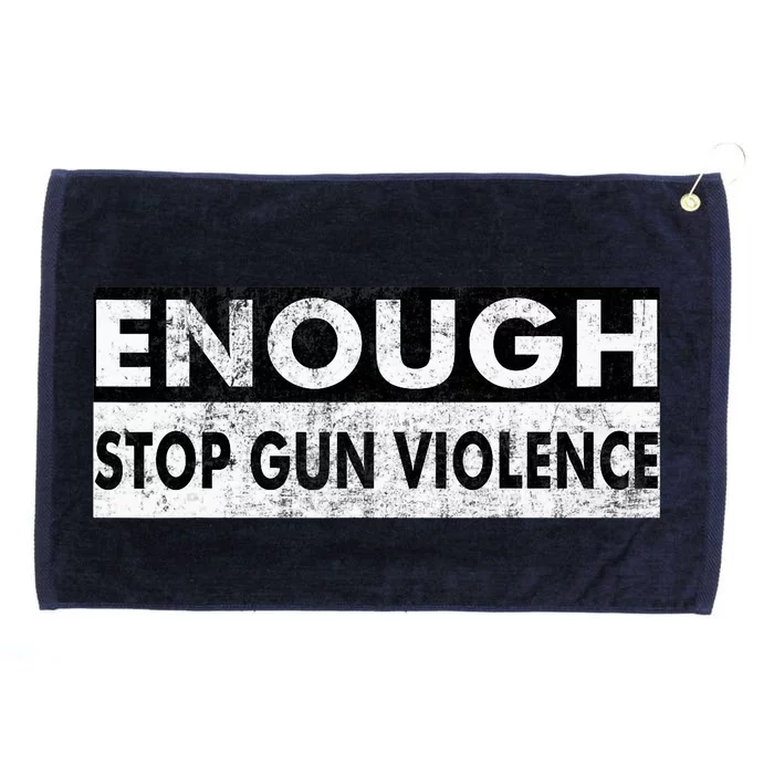 Stop Gun Violence Orange Grommeted Golf Towel