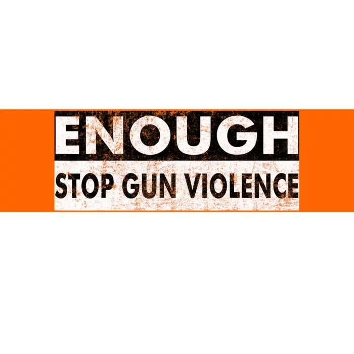 Stop Gun Violence Orange Bumper Sticker