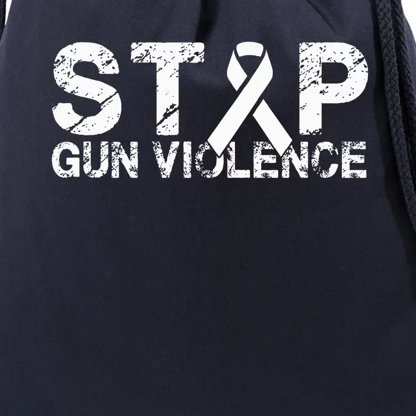 Stop Gun Violence Gun Control Enough Is Enough Drawstring Bag