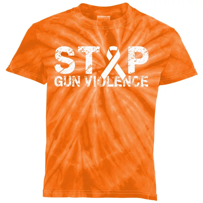 Stop Gun Violence Gun Control Enough Is Enough Kids Tie-Dye T-Shirt