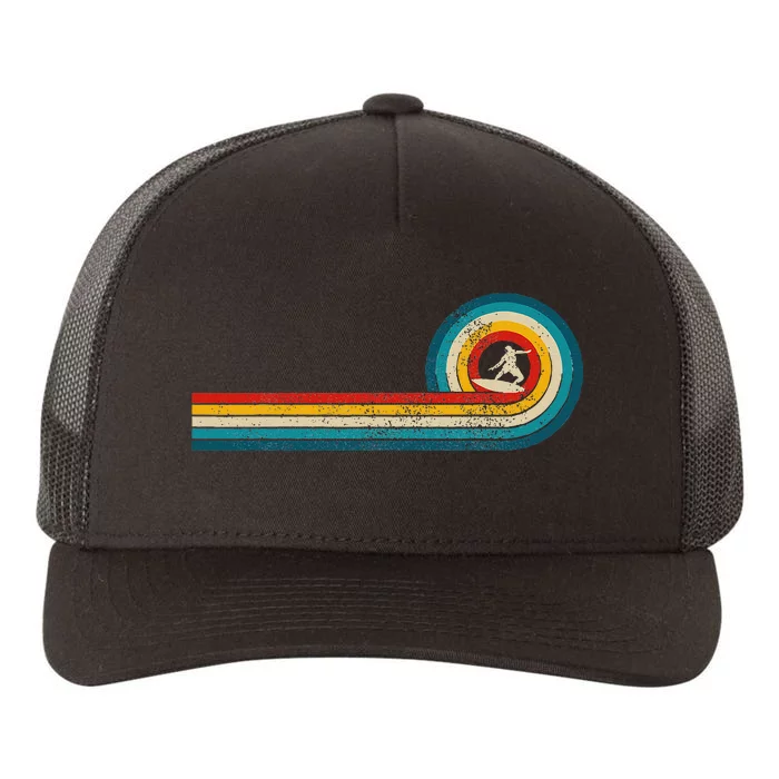 Surfer Gift Vintage Wave Retro Surfing Surf Beach Yupoong Adult 5-Panel Trucker Hat