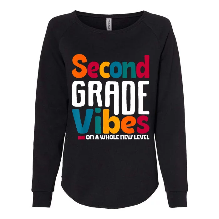 Second Grade Vibes Vintage 1st Day Of School Team 2nd Grade Womens California Wash Sweatshirt