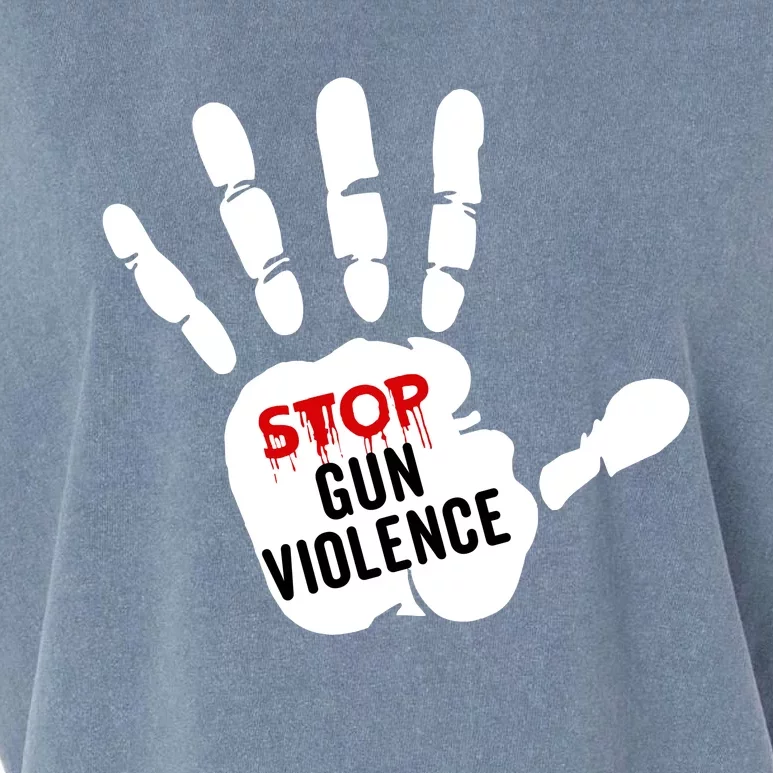 Stop Gun Violence Anti Gun Pro Life Garment-Dyed Women's Muscle Tee