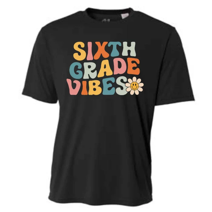 Sixth Grade Vibes 6th Grade Team Retro 1st Day of School Cooling Performance Crew T-Shirt