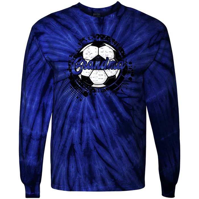 Soccer Grandma Vintage Soccer Family Matching Tie-Dye Long Sleeve Shirt