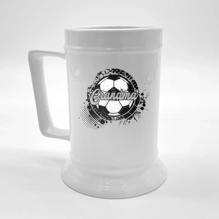 Soccer Grandma Vintage Soccer Family Matching Front & Back Beer Stein