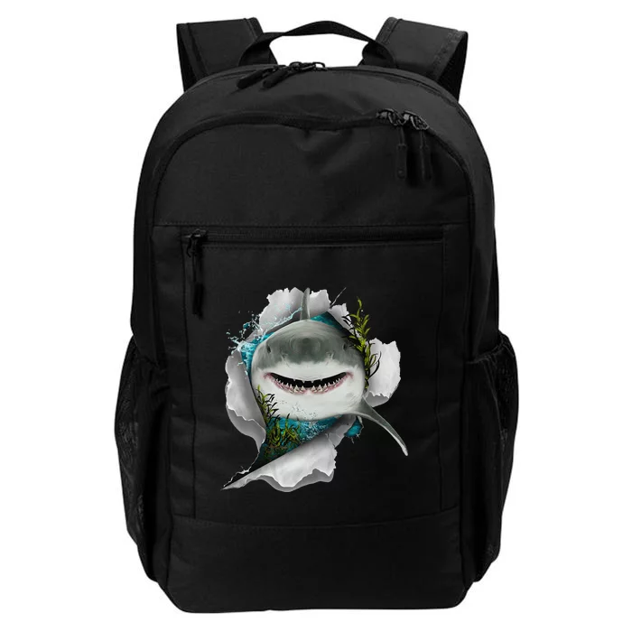 Shark Great White Shark Deep Sea Fishing Funny Shark Daily Commute Backpack