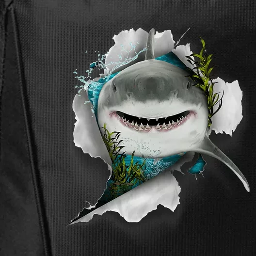 Shark Great White Shark Deep Sea Fishing Funny Shark City Backpack