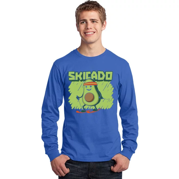 Skicado Gift Winter Snow Sports Skier Ski Mountains Skiing Gift Tall Long Sleeve T-Shirt