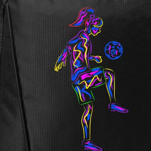 Soccer Girl Women Players City Backpack